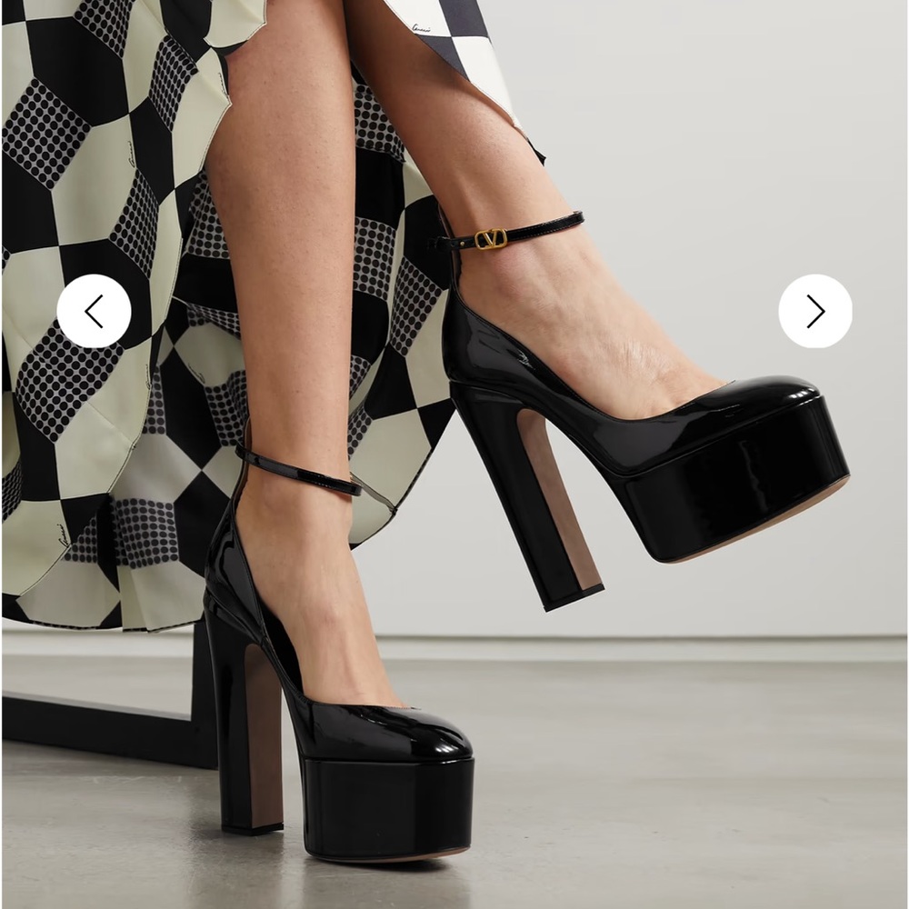 Valentino chunky platform pump heels